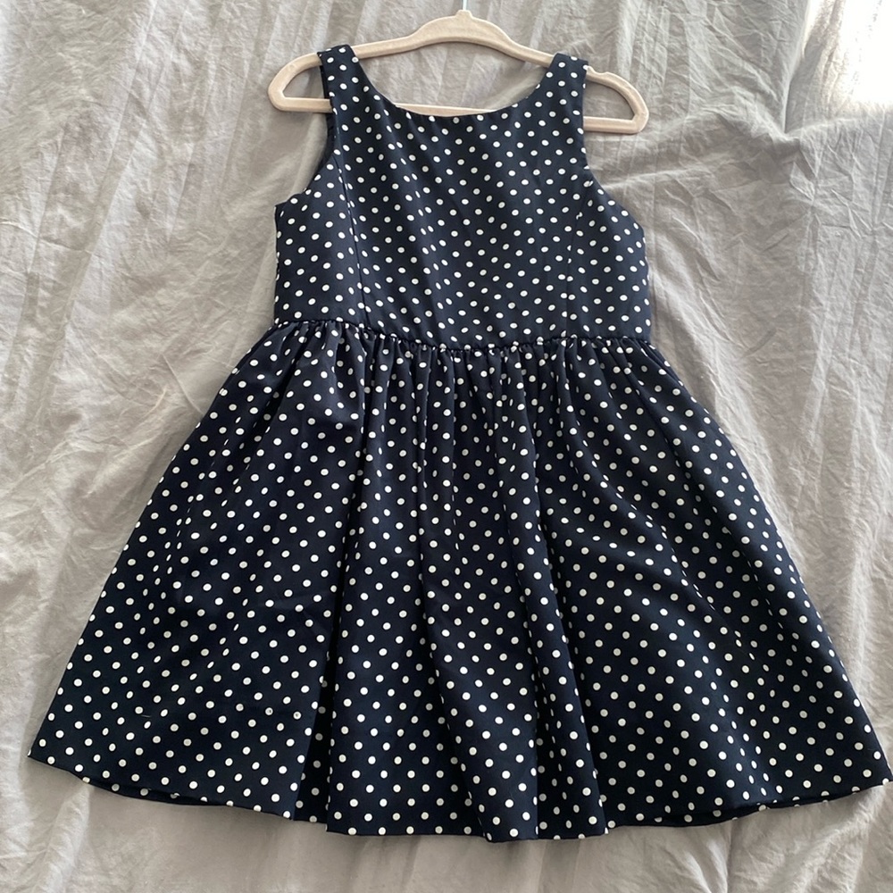 Toddler Navy Polka Dot Polo Ralph Lauren Dress